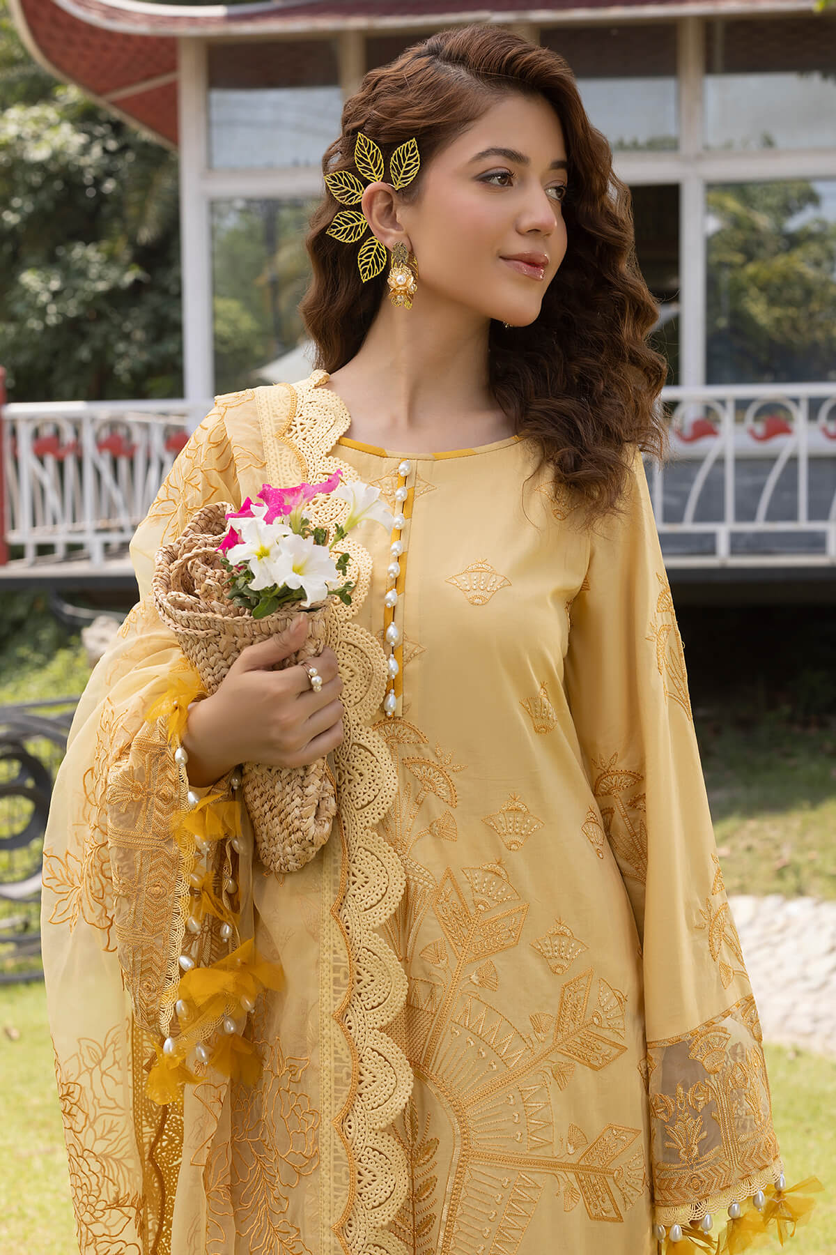 Raeesa Premium | Ferya Lawn | Noor E Fajar | Ferya | FD-01 - Pakistani Designer Dress - by Raeesa Premium | Type: Luxury - 100% Original at Saira Sultan
