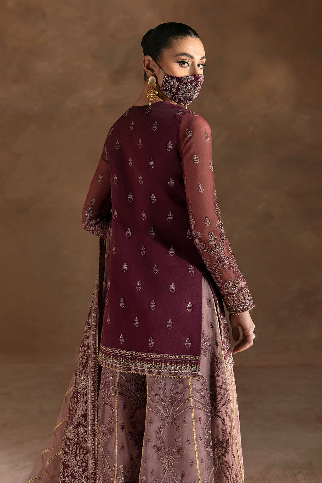 Flossie | Laconic Formals | FE - 906 XS Maroon Organza