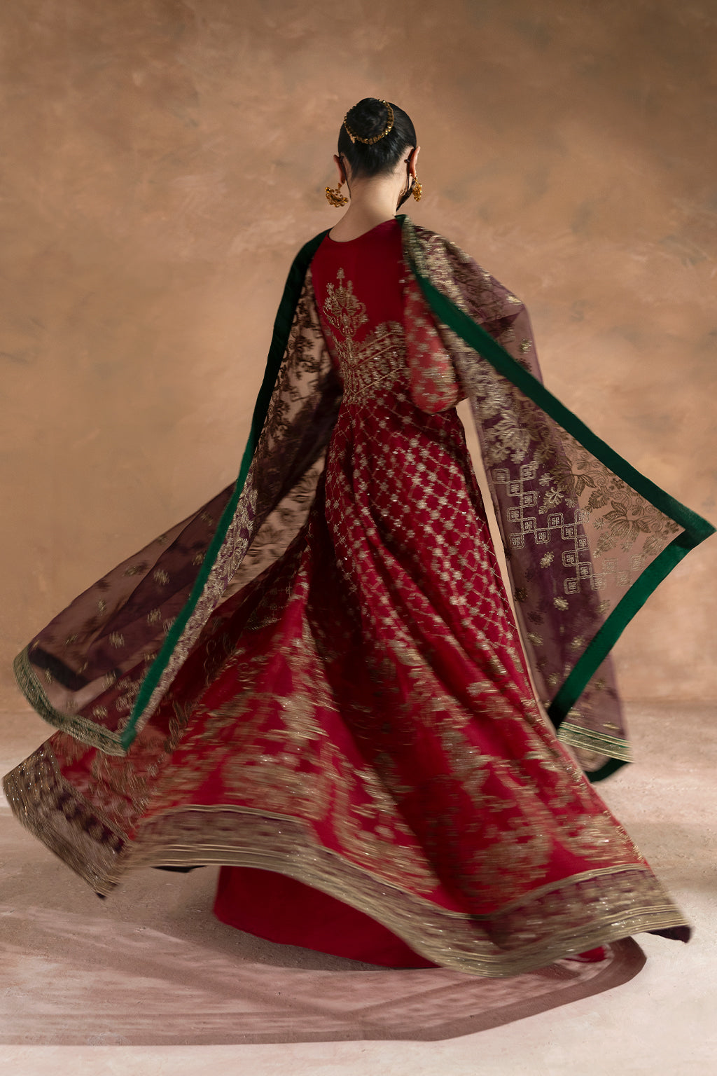 Flossie | Laconic Formals | FE - 909 XS Deep Red Organza