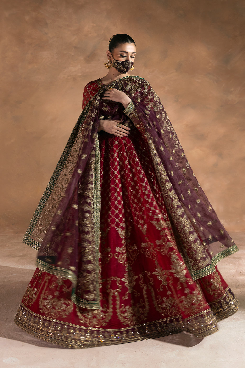 Flossie | Laconic Formals | FE - 909 XS Deep Red Organza