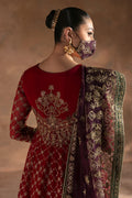 Flossie | Laconic Formals | FE - 909 Custom Size Deep Red Organza