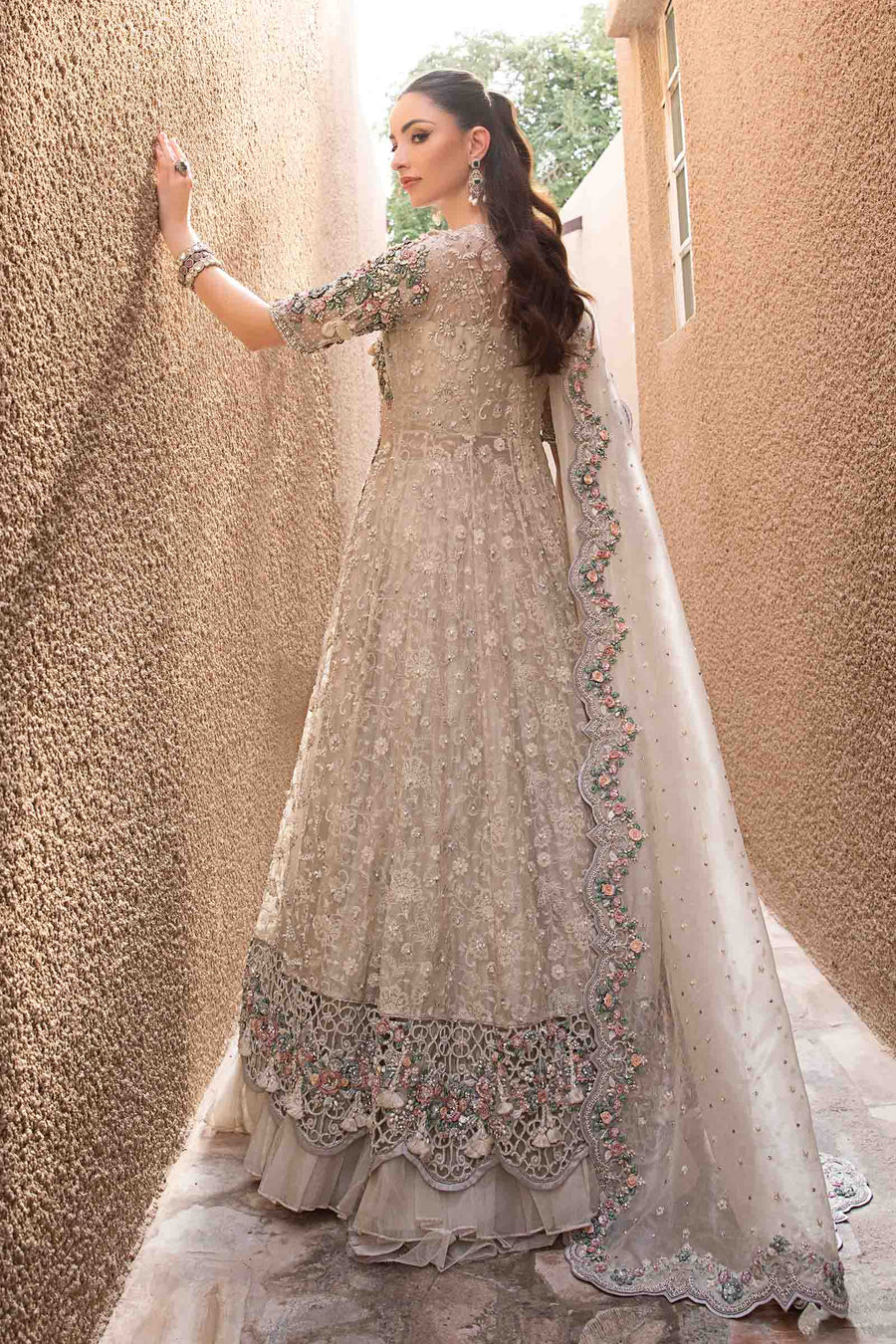 Maria B | Bridal Formals | Irem XS Coffee Organza