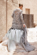 Maria B | Bridal Formals | Alora S Gray Pure Organza