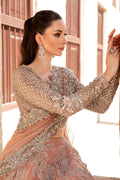Maria B | Bridal Formals | Wosr M Nude Pink Net