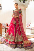 Maria B | Bridal Formals | Elfesya XS Hot Pink Pure Organza
