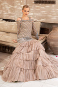 Maria B | Bridal Formals | Milan XL Nude Peach Net