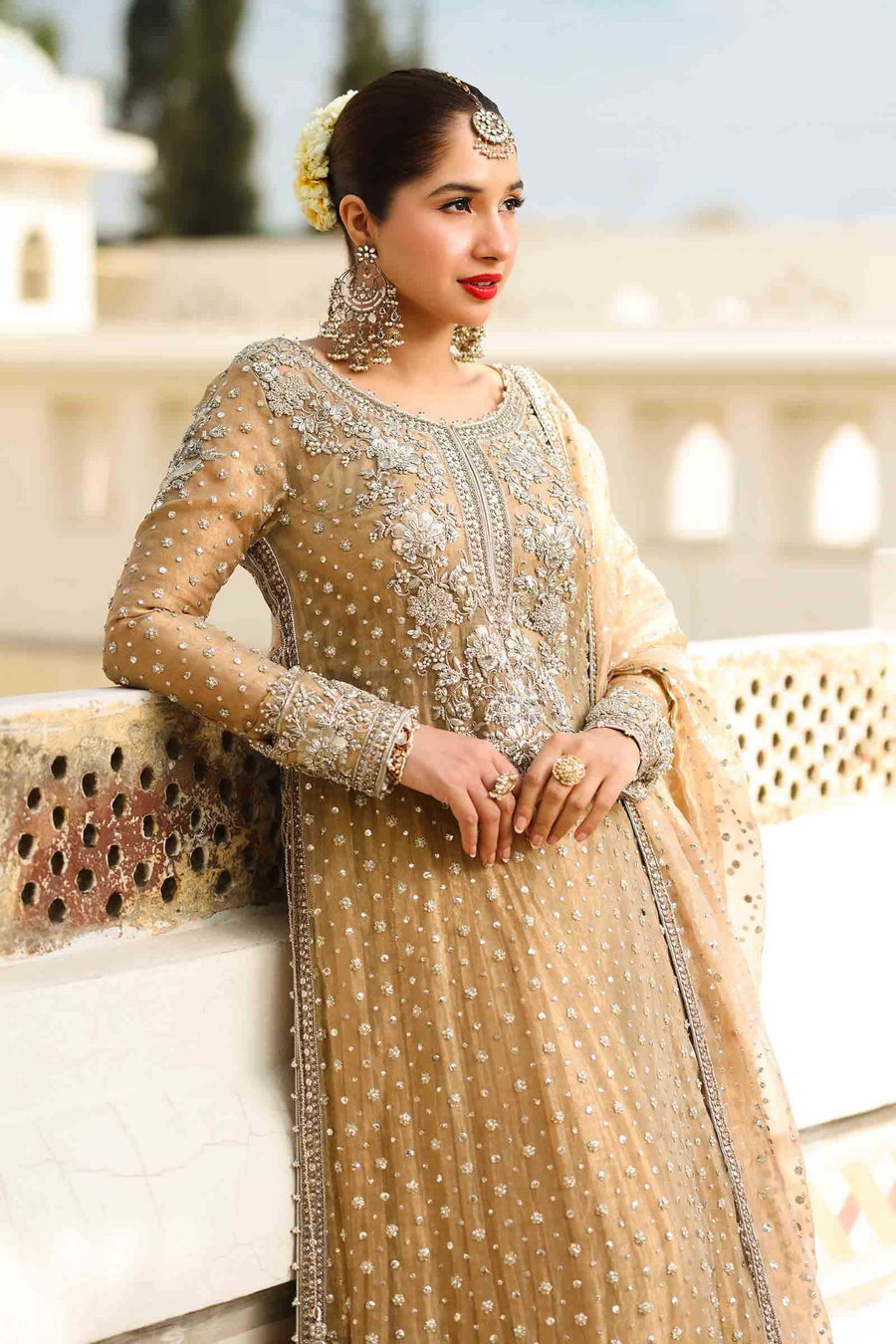 Maria B | Bridal Formals | Bibi Sultana L Gold Pure Tissue