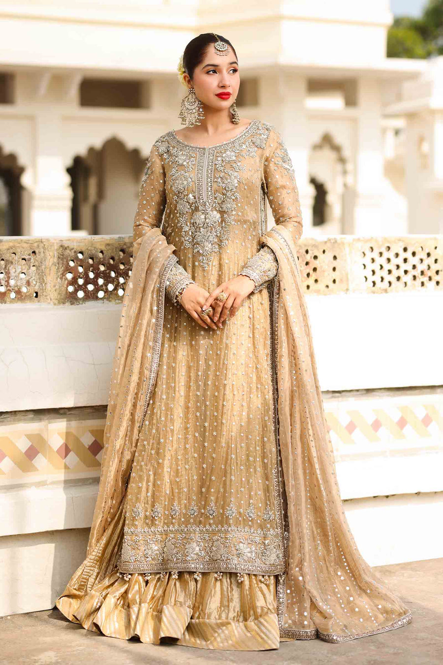 Maria B | Bridal Formals | Bibi Sultana XS Gold Pure Tissue