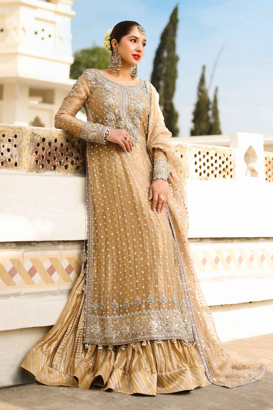 Maria B | Bridal Formals | Bibi Sultana XL Gold Pure Tissue