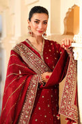 Maria B | Bridal Formals | Shahzadi Khanum XL Maroon Raw Silk