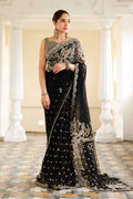 Maria B | Bridal Formals | Nawab Jan XS Black Poly Net