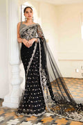 Maria B | Bridal Formals | Nawab Jan Custom Size Black Poly Net