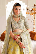 Maria B | Bridal Formals | Malika Jahan M Lime Yellow Poly Net