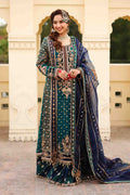 Maria B | Bridal Formals | Begum Jahanara XS Sea Green Pure Organza