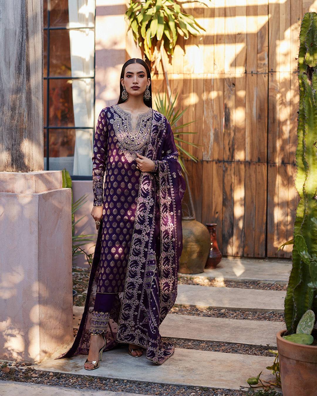 Faiza Saqlain | Aurnia Spring Festive Edit 24 | Clara - Pakistani Designer Dress - by Faiza Saqlain | Type: Luxury - 100% Original at Saira Sultan