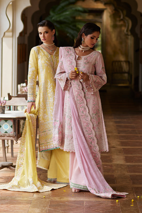Gulaal | Luxury Lawn 25 | Magnolia XL Pink Lawn