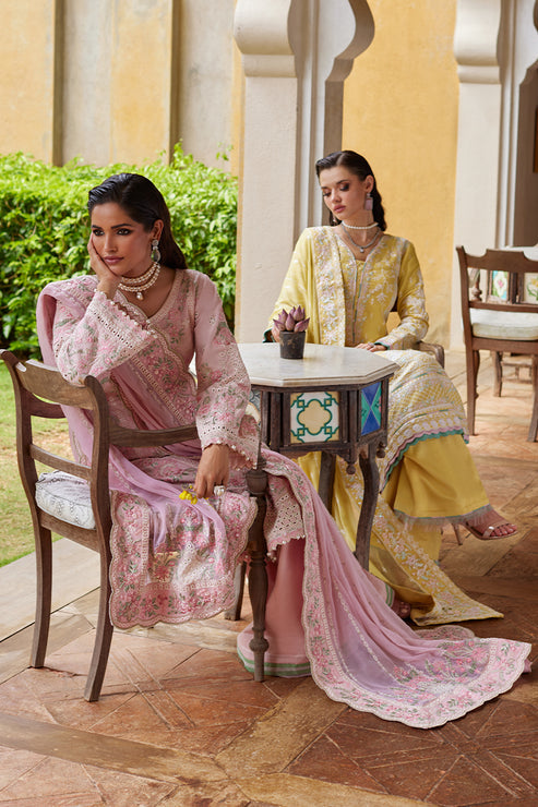 Gulaal | Luxury Lawn 25 | Iris Custom Size Yellow Lawn