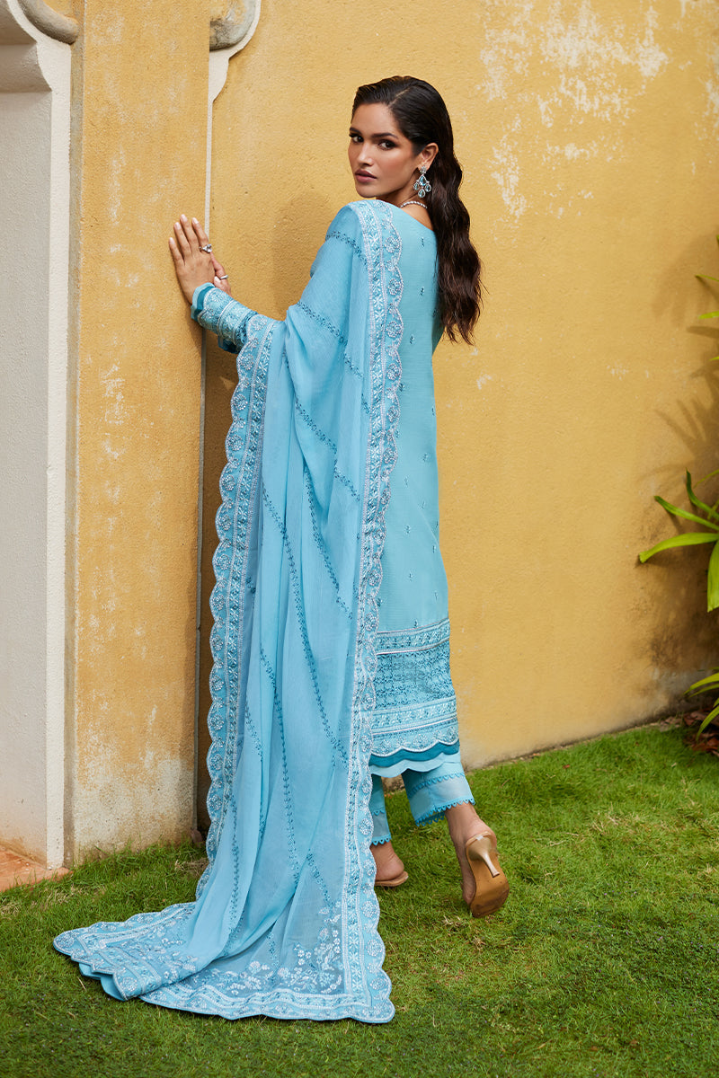 Gulaal | Luxury Lawn 25 | Dhalia XS Turqiouse Lawn