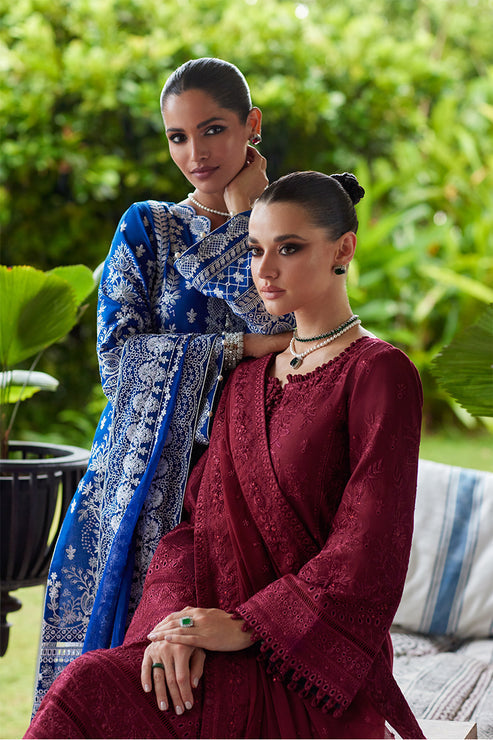 Gulaal | Luxury Lawn 25 | Nigella L Maroon Lawn