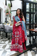 Afrozeh | Lawn 25 | Glacis XL Red Lawn