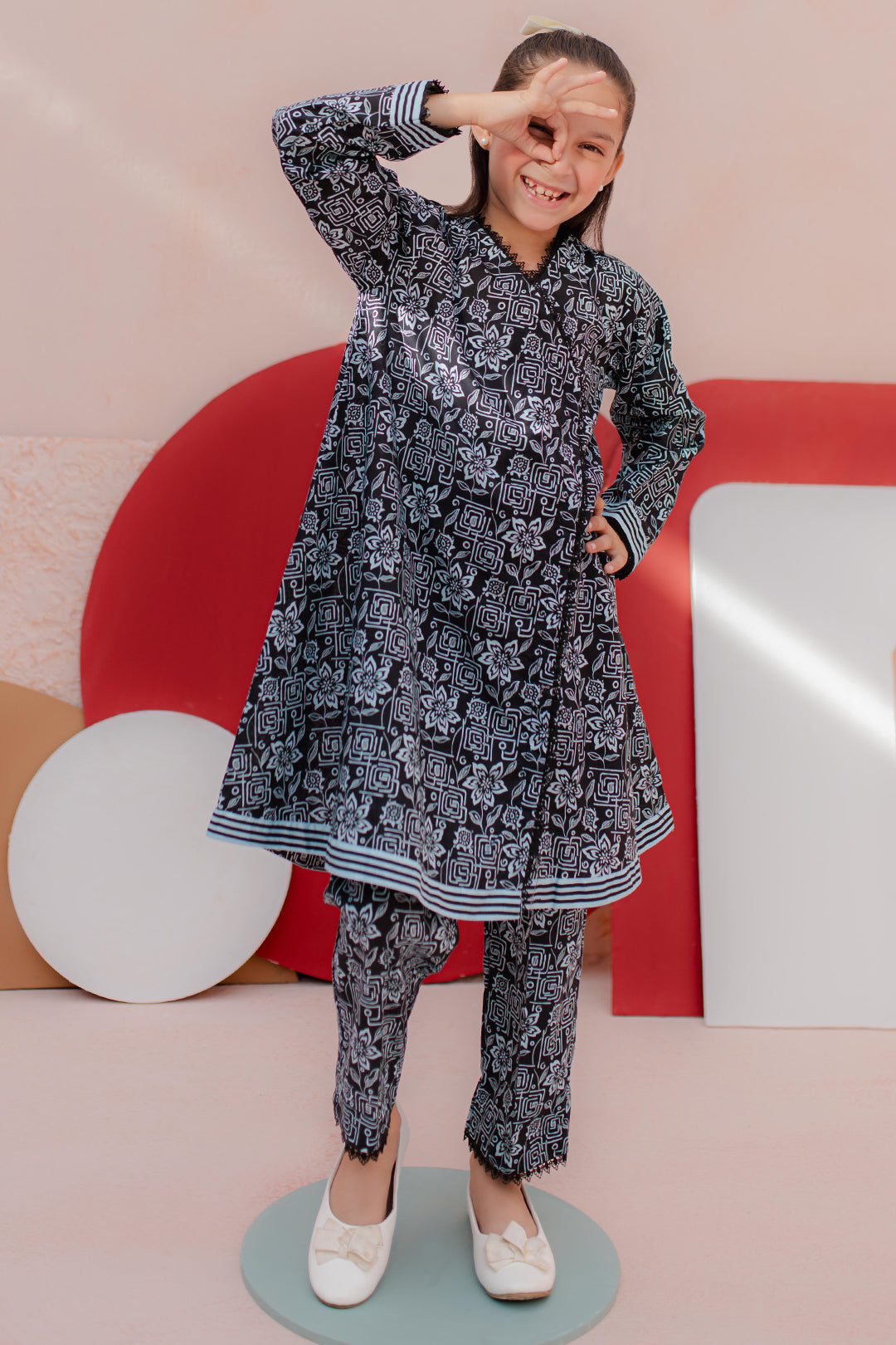 Zellbury Girls | 2 Piece Cambric | Kurta Trouser - 2680 -  Zellbury Girls Essential Pret -  Saira Sultan