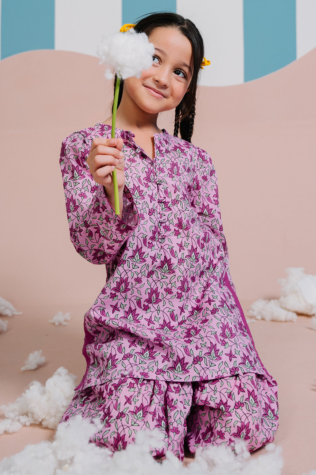Zellbury Girls | 2 Piece Lawn | Kurta Trouser - 2414 -  Zellbury Girls Essential Pret -  Saira Sultan