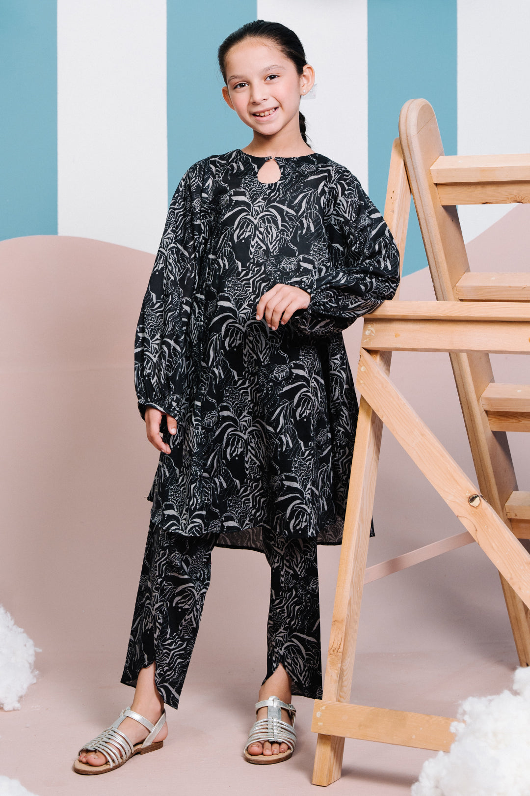 Zellbury Girls | 2 Piece Lawn | Kurta Trouser - 2456 -  Zellbury Girls Essential Pret -  Saira Sultan