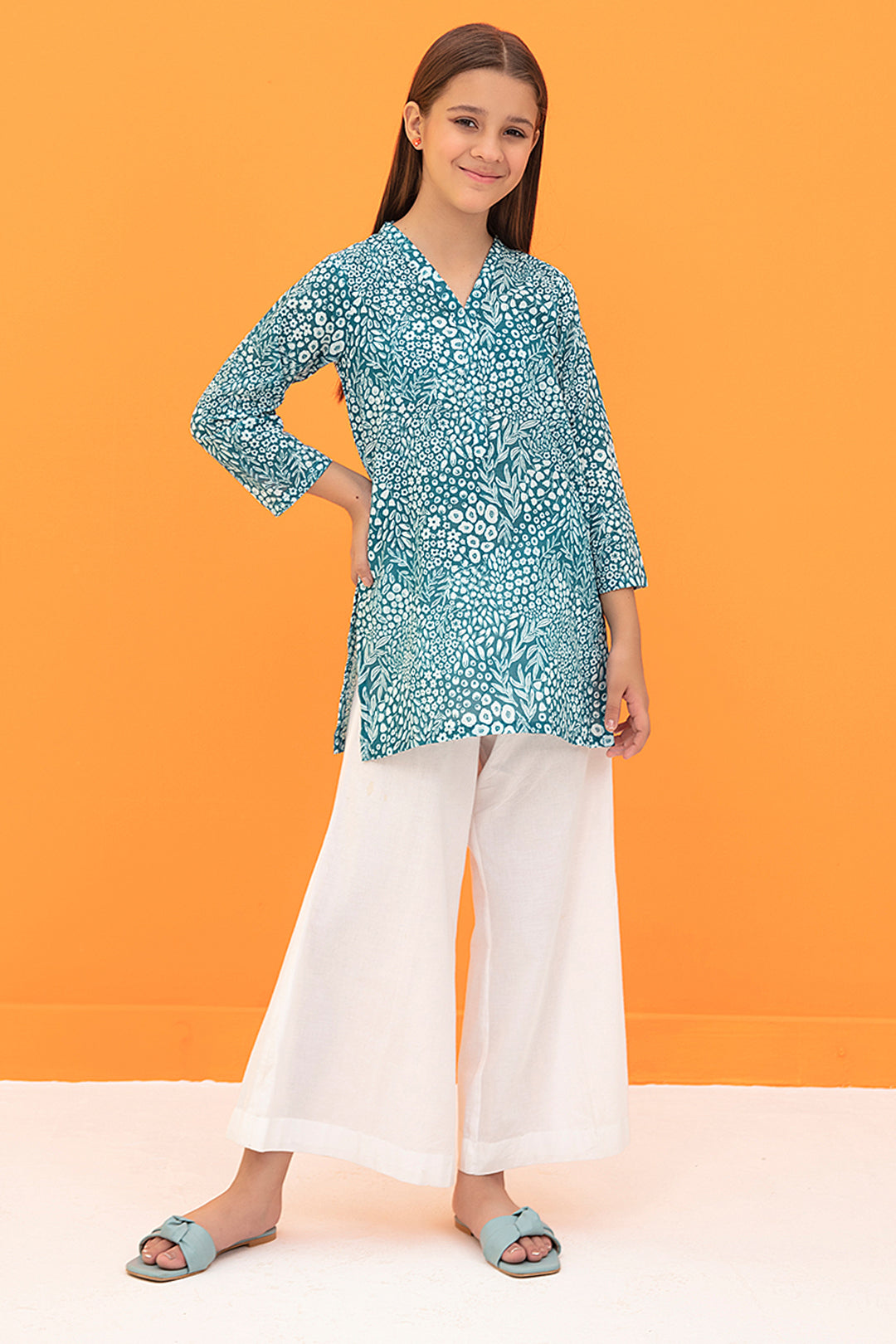 Zellbury Girls | 1 Piece Khaddar | Kurta - 1171 -  Zellbury Girls Essential Pret -  Saira Sultan