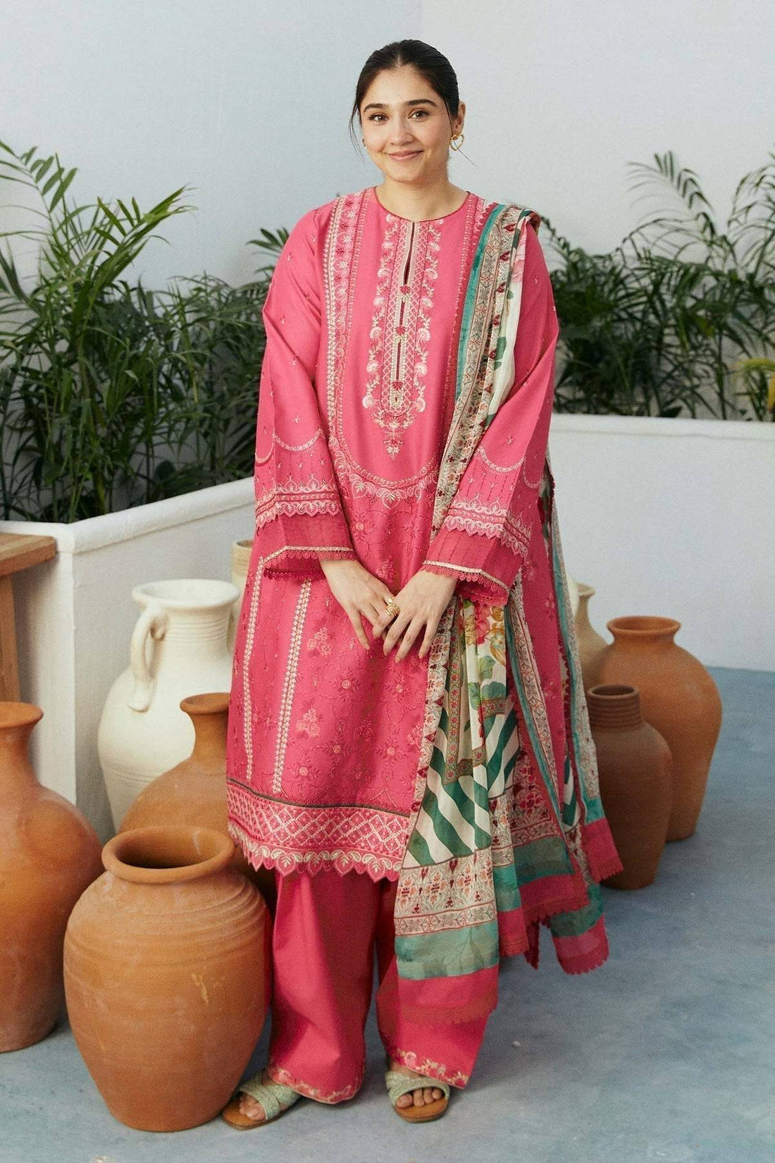 Zara Shahjahan | Coco Lawn Eid Edit 24 | GUL-D2 - Pakistani Designer Dress - by Zara Shahjahan | Type: Luxury - 100% Original at Saira Sultan