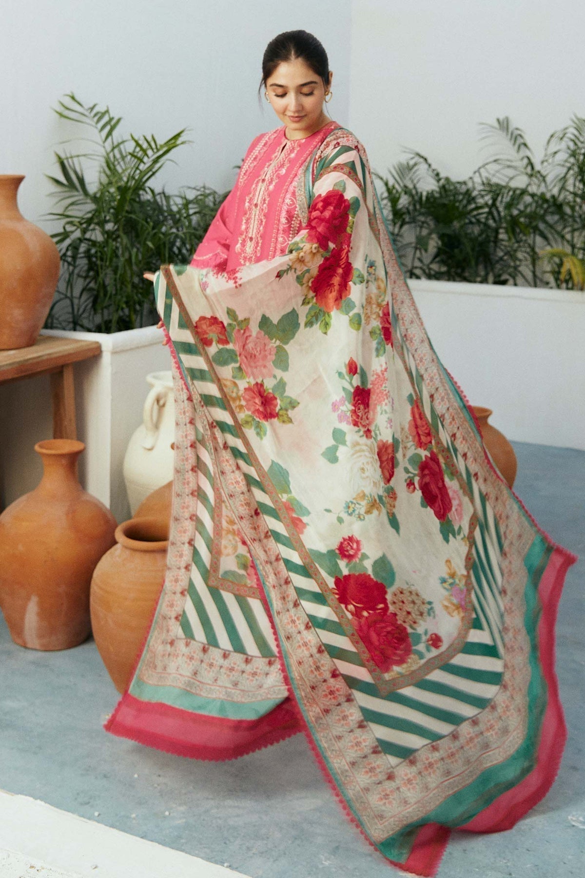 Zara Shahjahan | Coco Lawn Eid Edit 24 | GUL-D2 - Pakistani Designer Dress - by Zara Shahjahan | Type: Luxury - 100% Original at Saira Sultan