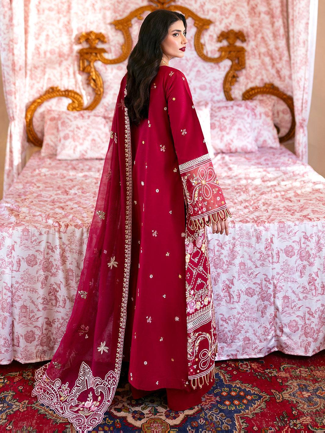 Mahnur | Sophie Luxury Lawn 25 | Ginny - Pakistani Designer Dress - by Mahnur | Type: Ladies Clothes - 100% Original at Saira Sultan