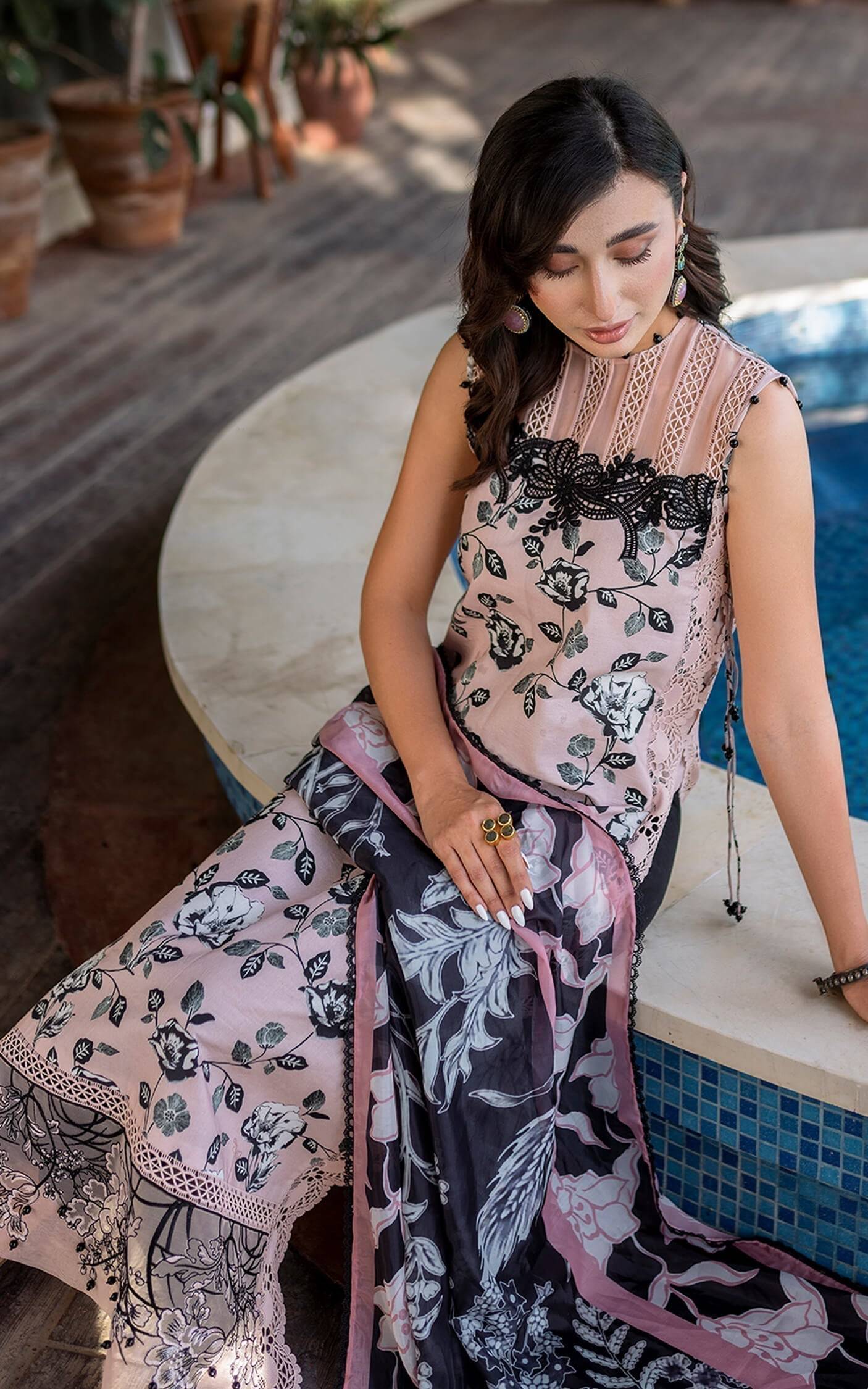 Asifa and Nabeel | Meraki Summer Vol 2 | Gul MK-02 - Pakistani Designer Dress - by Asifa and Nabeel | Type: Luxury - 100% Original at Saira Sultan