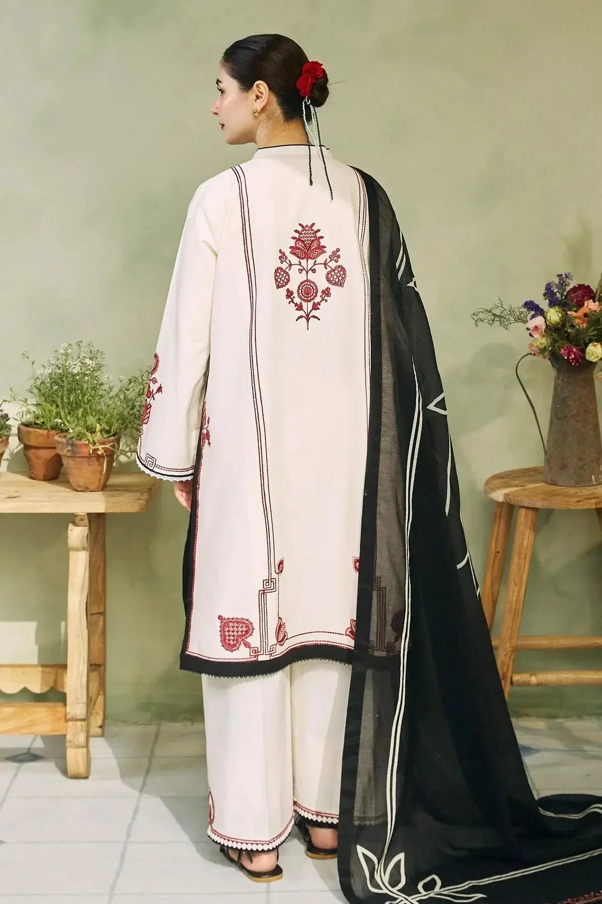 Zara Shahjahan | Coco Lawn 24 | GUL MOHAR-3A - Pakistani Designer Dress - by Zara Shahjahan | Type: Luxury - 100% Original at Saira Sultan