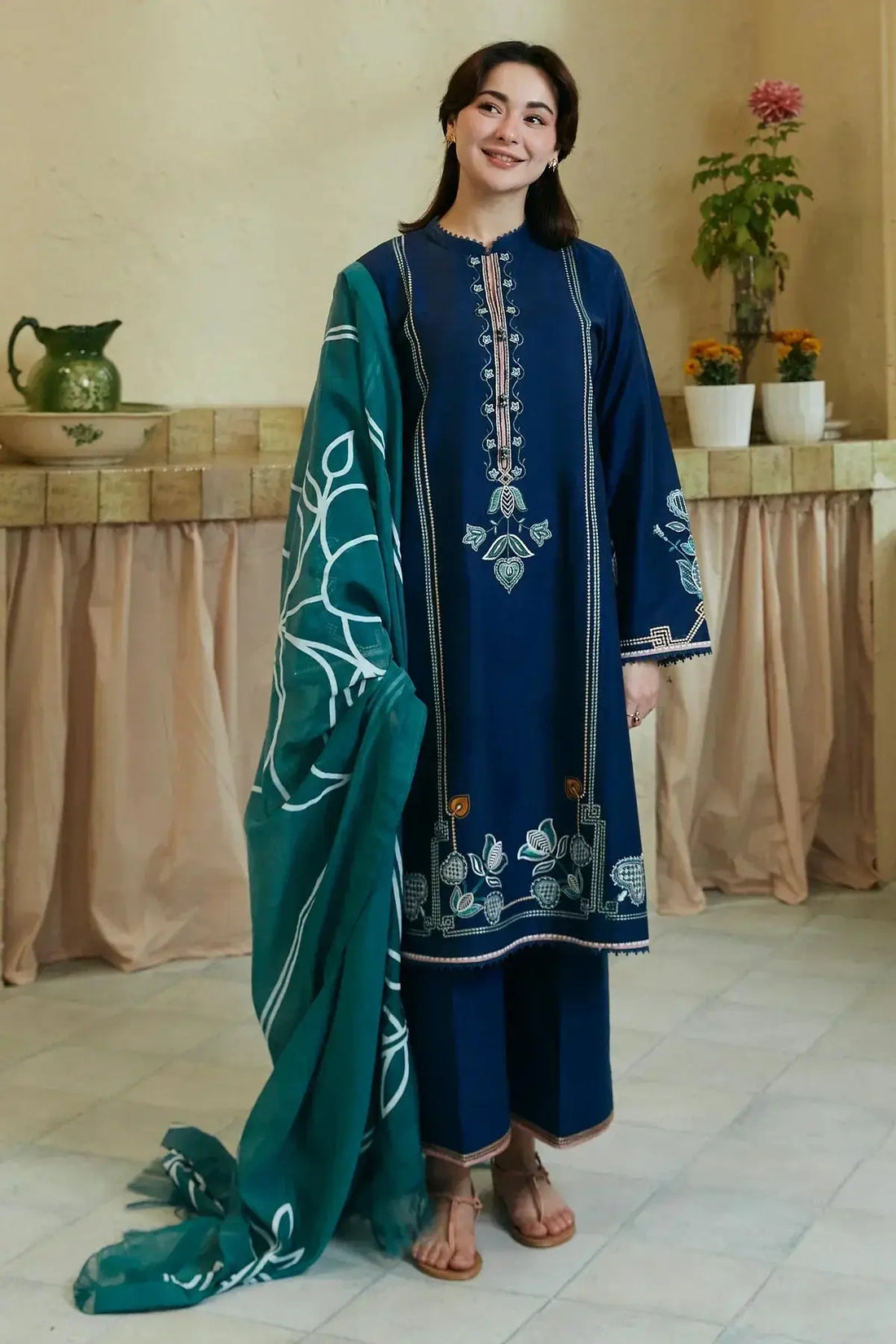 Zara Shahjahan | Coco Lawn 24 | GUL MOHAR-3B - Pakistani Designer Dress - by Zara Shahjahan | Type: Luxury - 100% Original at Saira Sultan