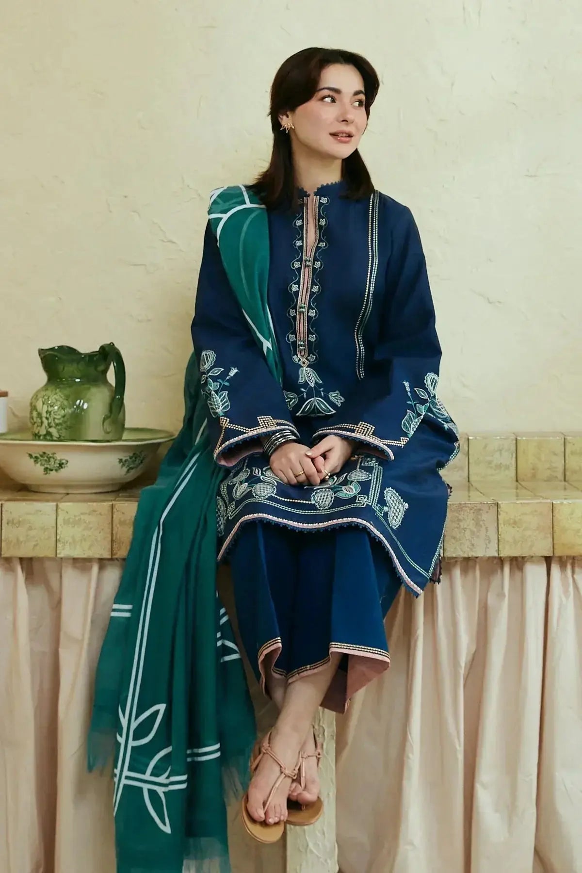 Zara Shahjahan | Coco Lawn 24 | GUL MOHAR-3B - Pakistani Designer Dress - by Zara Shahjahan | Type: Luxury - 100% Original at Saira Sultan