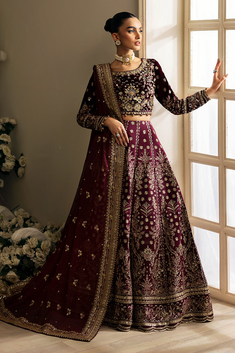 Gulaal | Celeste Velvet 24 | Carmine - Pakistani Designer Dress - by Gulaal | Type: Ladies Clothes - 100% Original at Saira Sultan