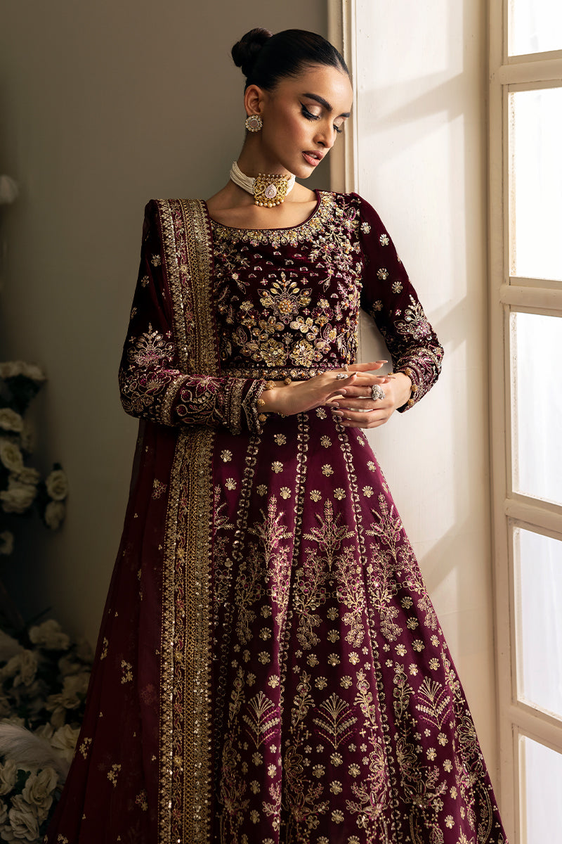Gulaal | Celeste Velvet 24 | Carmine - Pakistani Designer Dress - by Gulaal | Type: Ladies Clothes - 100% Original at Saira Sultan