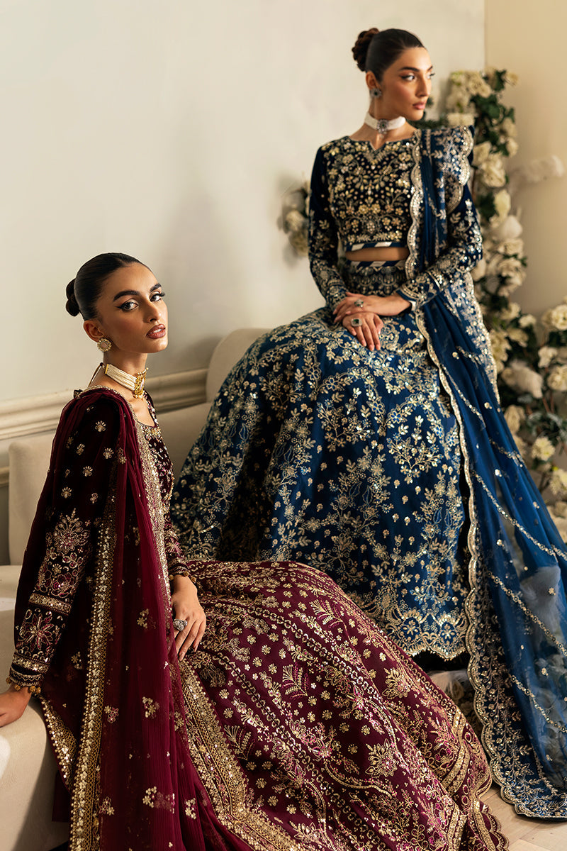 Gulaal | Celeste Velvet 24 | Carmine - Pakistani Designer Dress - by Gulaal | Type: Ladies Clothes - 100% Original at Saira Sultan