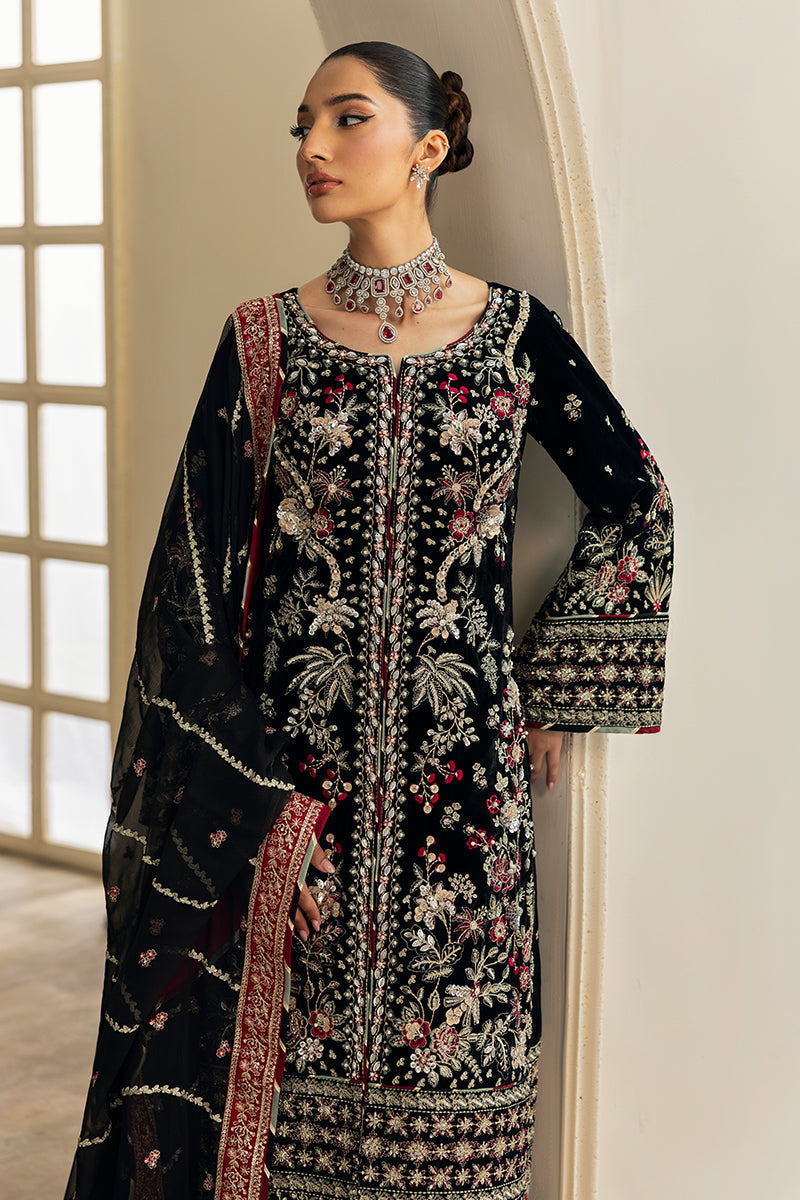 Gulaal | Celeste Velvet 24 | Raven - Pakistani Designer Dress - by Gulaal | Type: Ladies Clothes - 100% Original at Saira Sultan