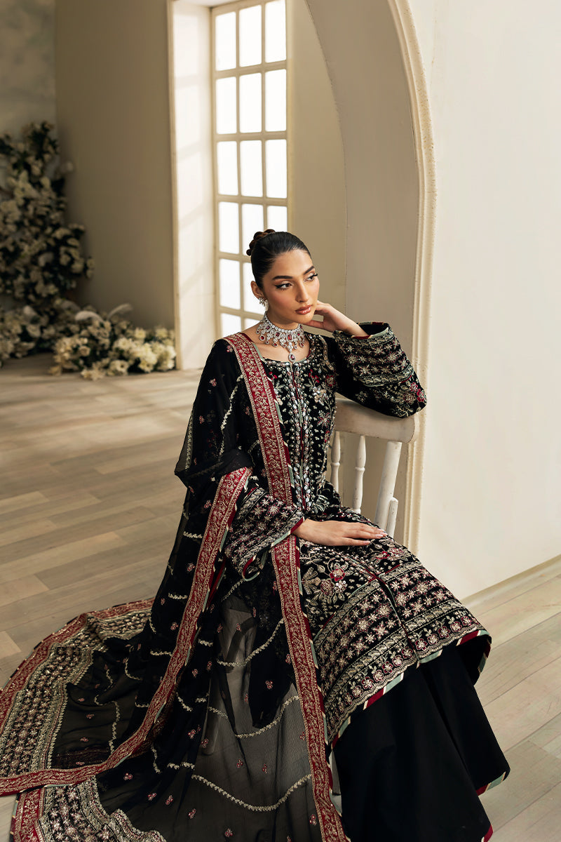 Gulaal | Celeste Velvet 24 | Raven - Pakistani Designer Dress - by Gulaal | Type: Ladies Clothes - 100% Original at Saira Sultan