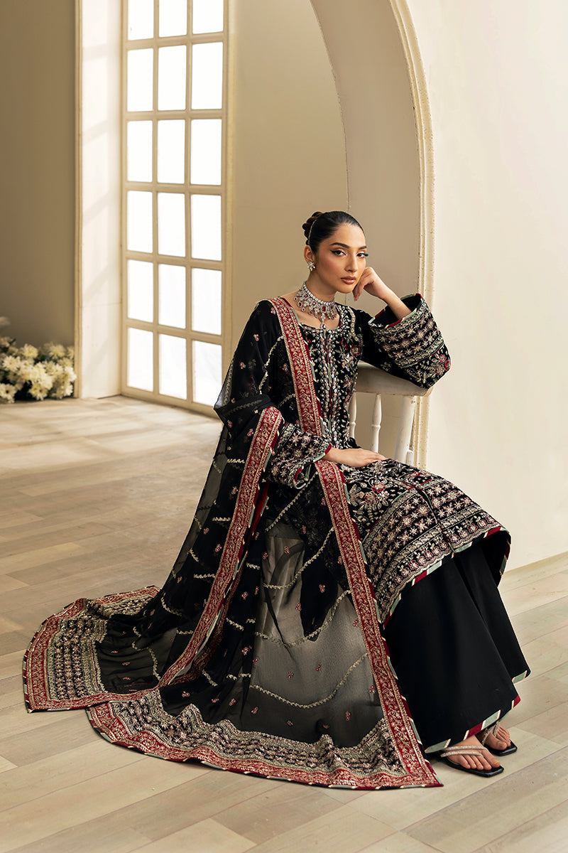 Gulaal | Celeste Velvet 24 | Raven - Pakistani Designer Dress - by Gulaal | Type: Ladies Clothes - 100% Original at Saira Sultan