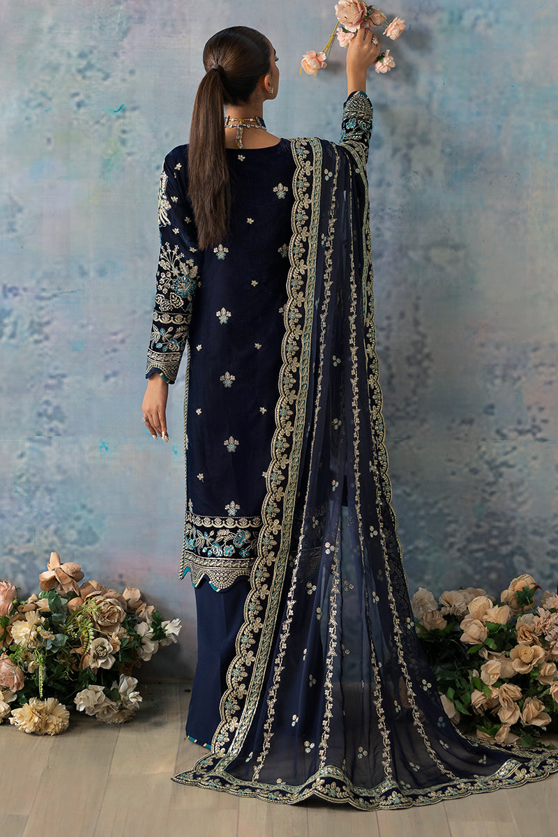 Gulaal | Celeste Velvet 24 | Azure - Pakistani Designer Dress - by Gulaal | Type: Ladies Clothes - 100% Original at Saira Sultan