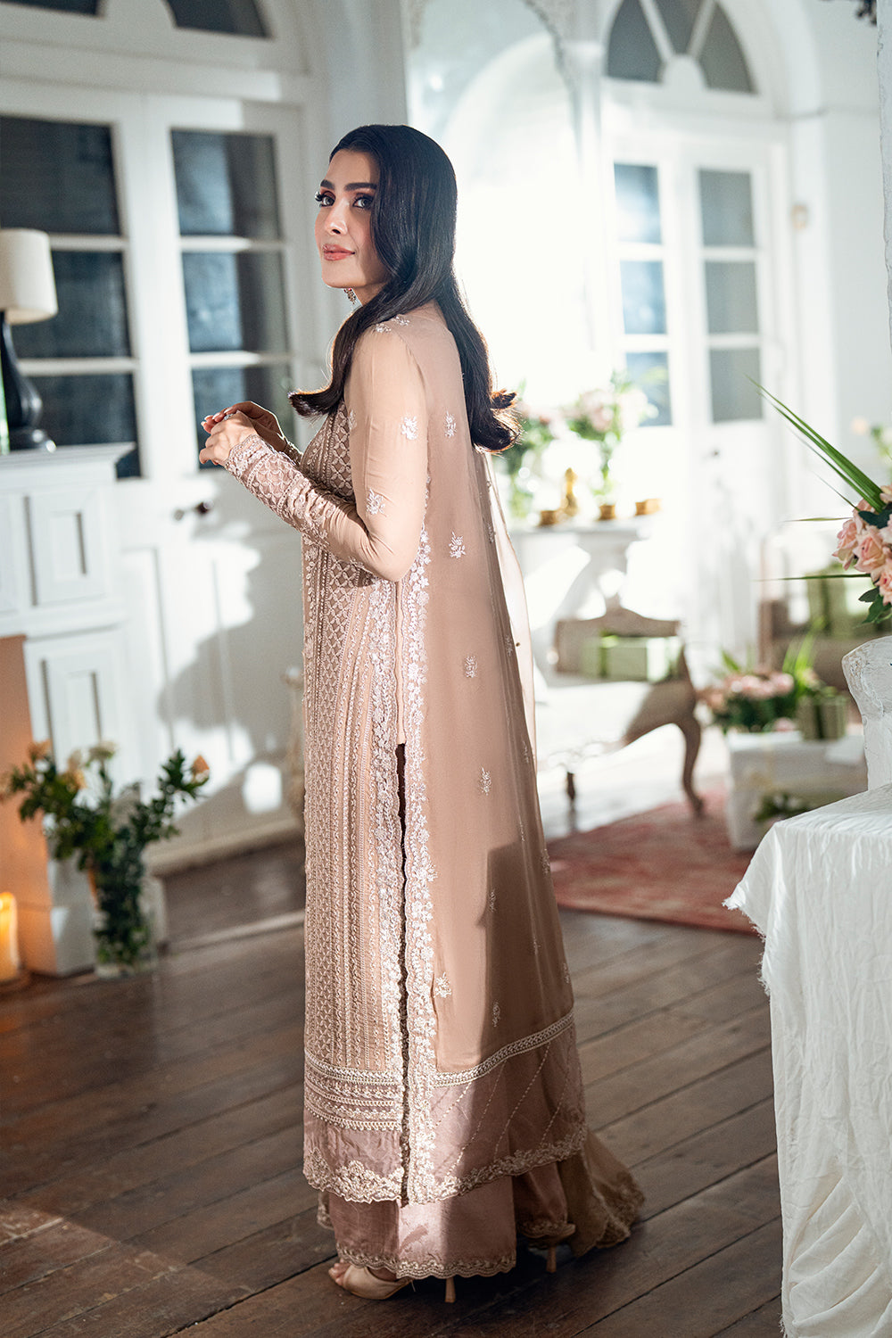 Azure | Vogue Formals | Hazel Veil XS Coffee Chiffon