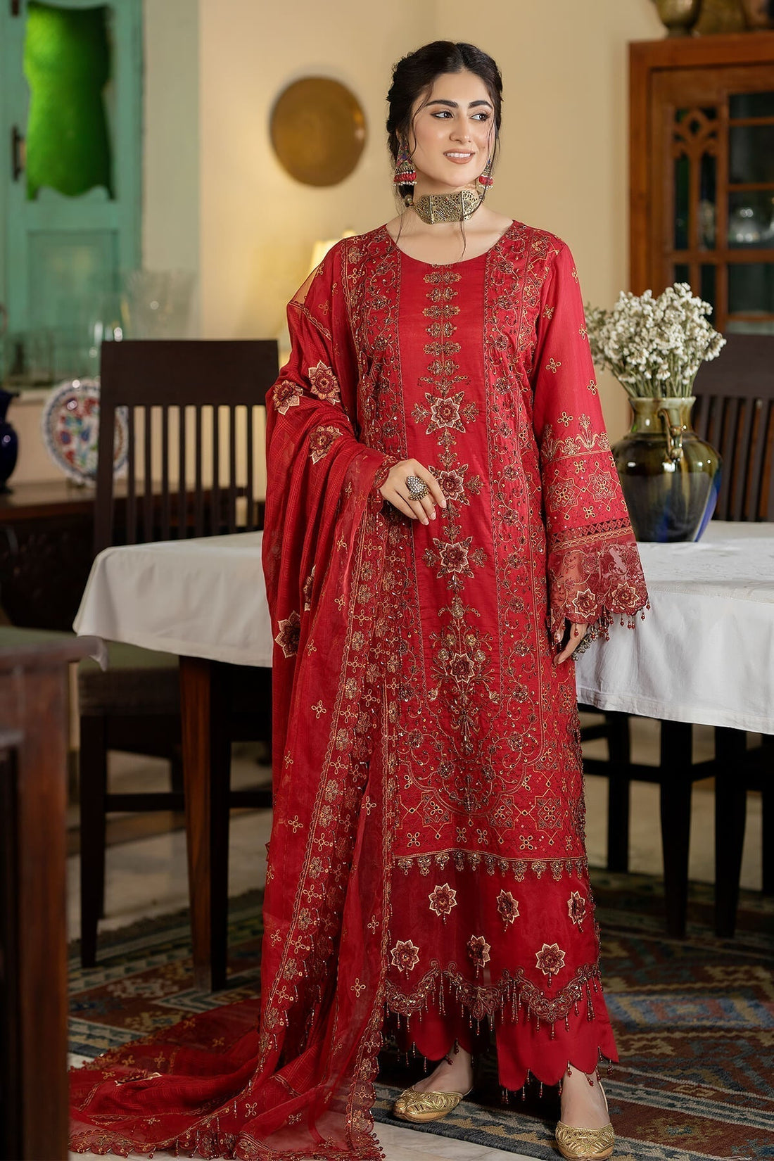 Raeesa Premium | Kimora Lawn Collection | Kimora | HL-14 Nora - Pakistani Designer Dress - by Raeesa Premium | Type: Luxury - 100% Original at Saira Sultan
