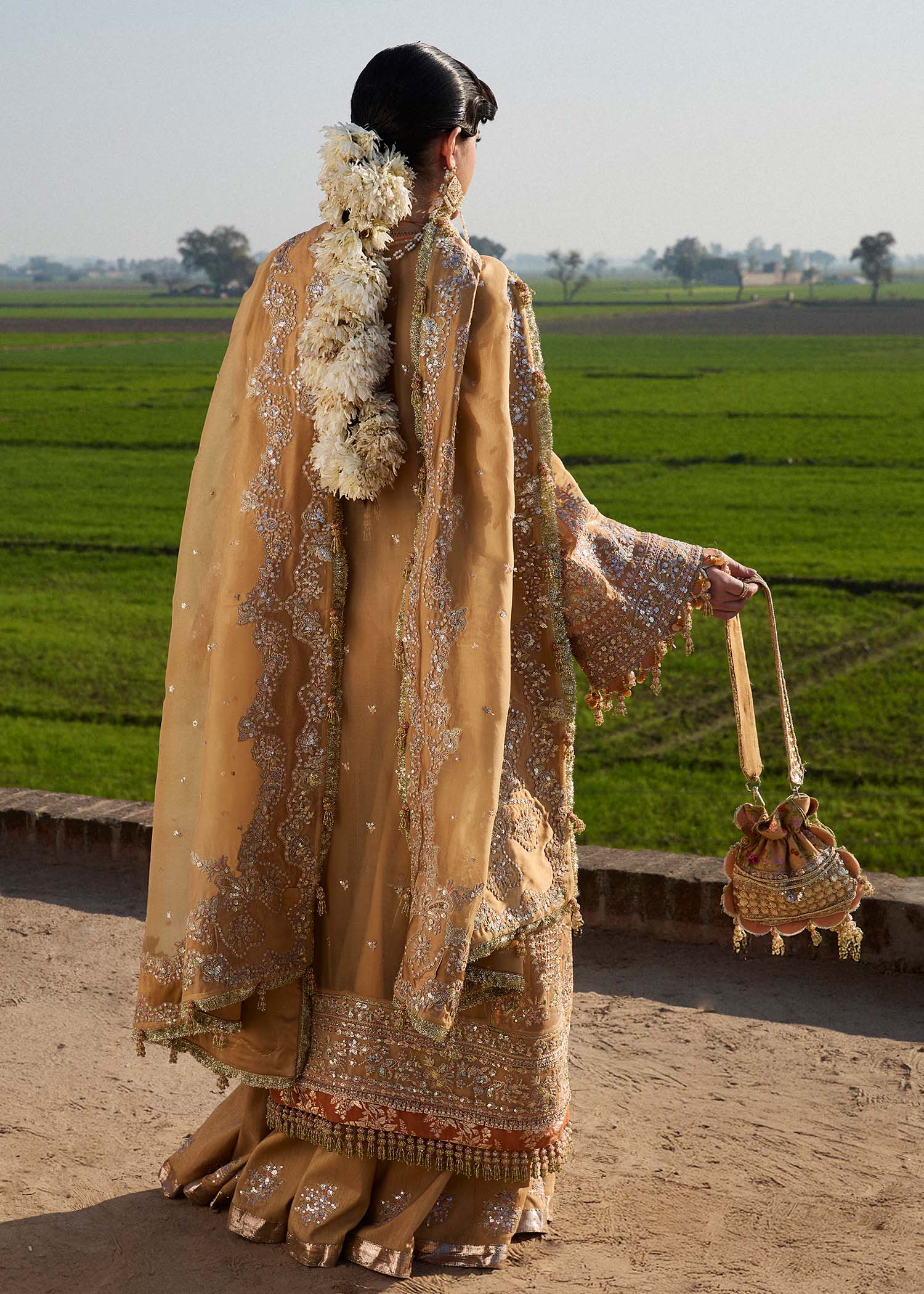 Hussain Rehar | Darlings Festive 25 | Sundal L Mustard Organza