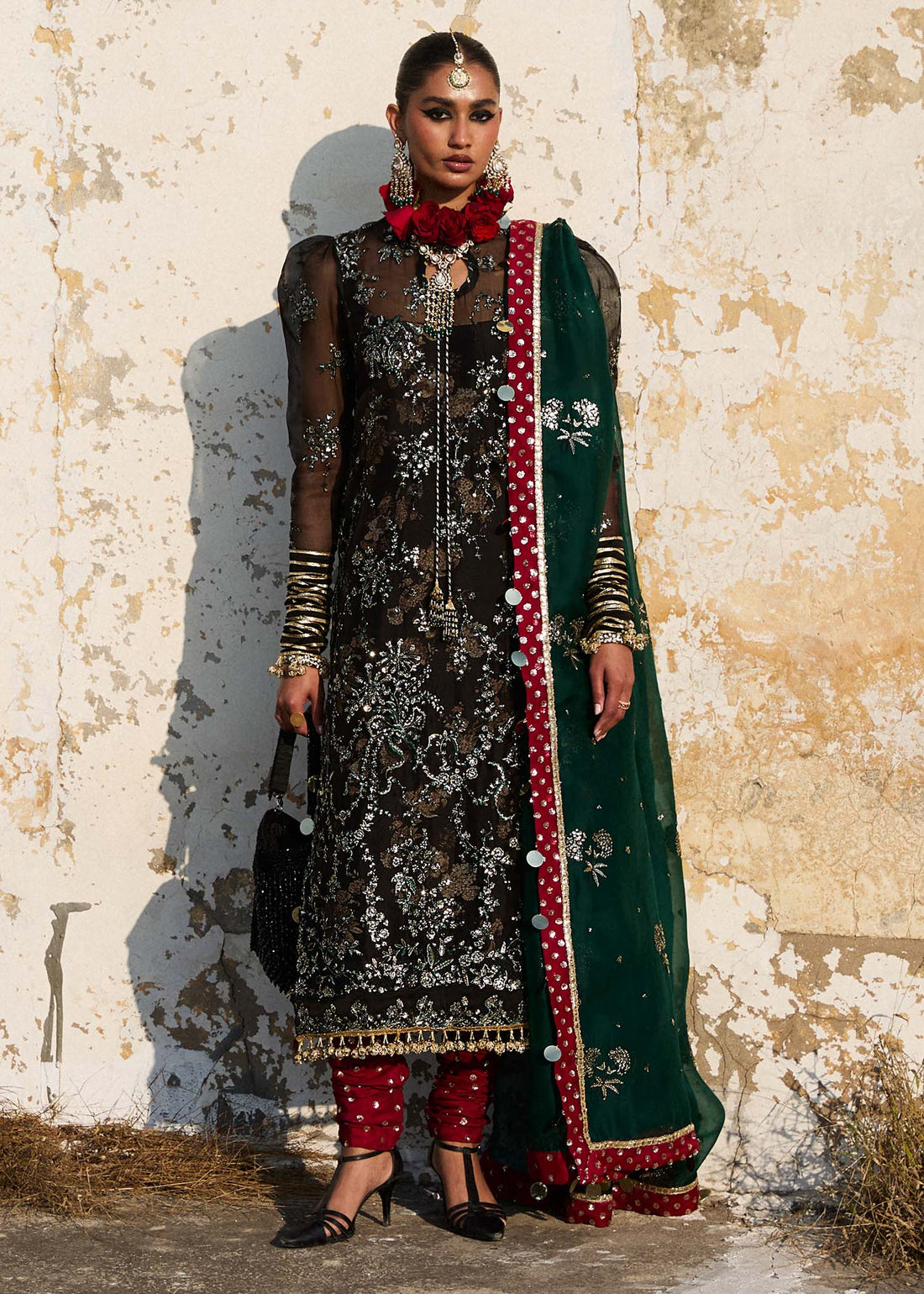 Hussain Rehar | Darlings Festive 25 | Shama XS Black Organza