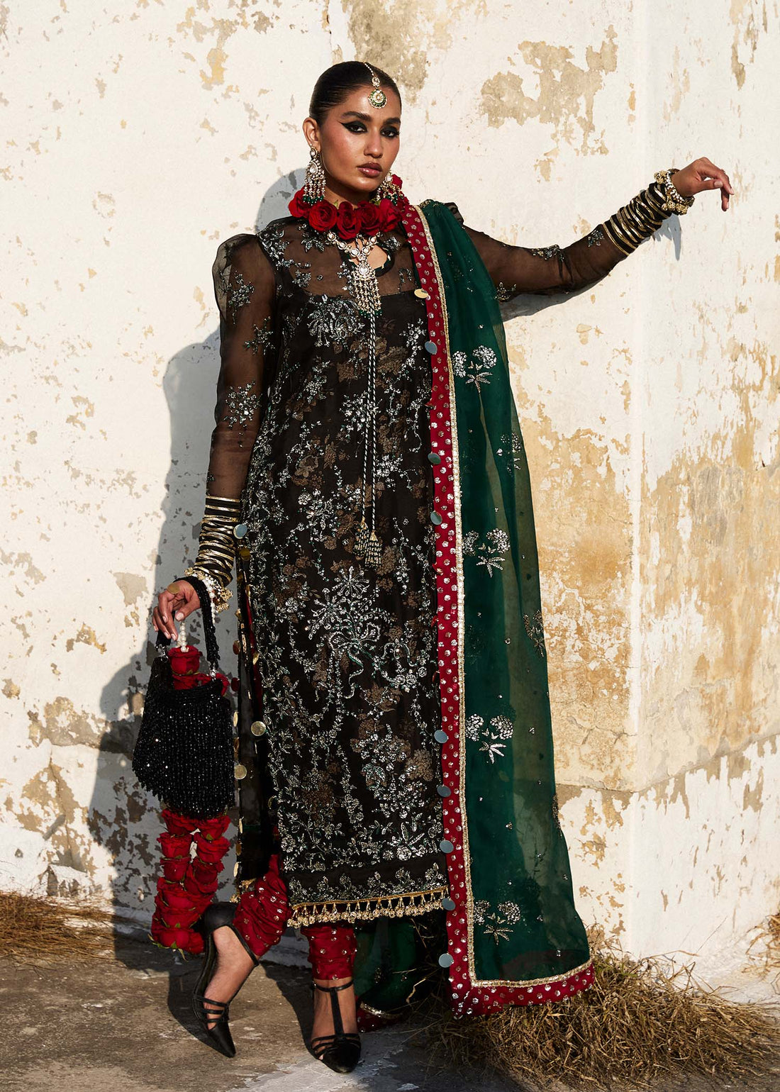 Hussain Rehar | Darlings Festive 25 | Shama XS Black Organza