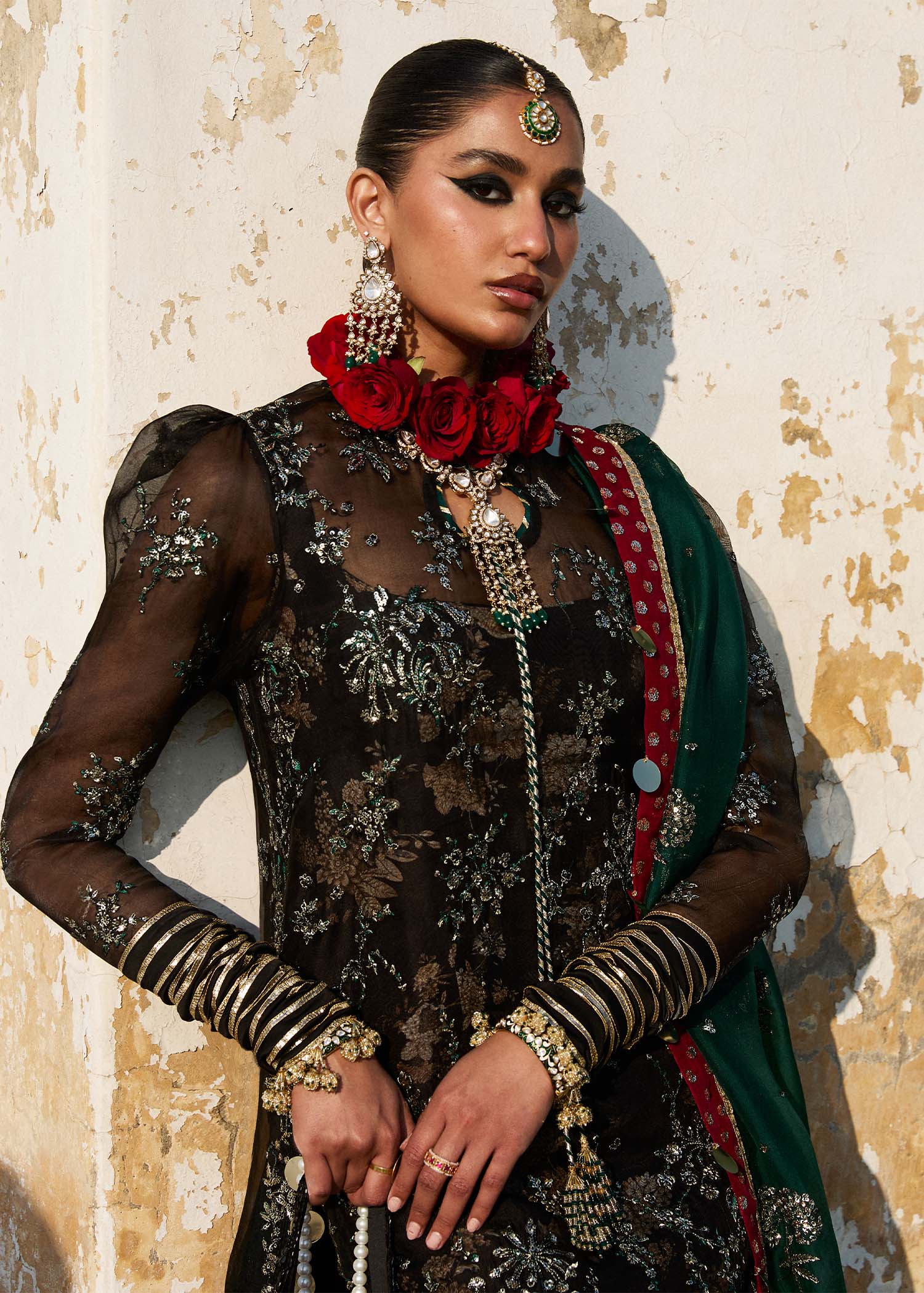 Hussain Rehar | Darlings Festive 25 | Shama M Black Organza