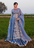 Hussain Rehar | Darlings Festive 25 | Mira Custom Size Ice Blue Organza