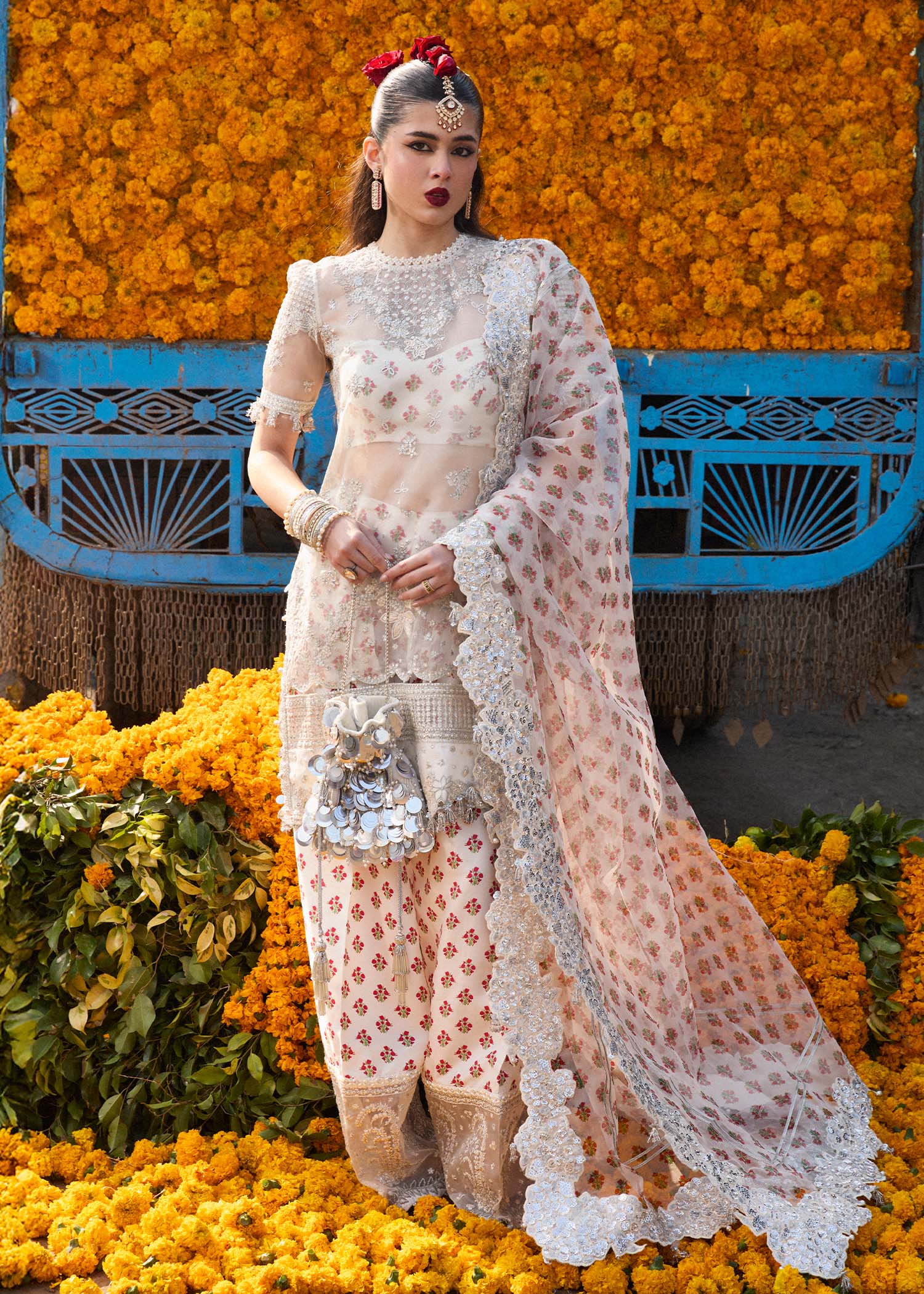 Hussain Rehar | Darlings Festive 25 | Zareen M Ivory Organza